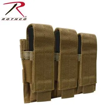 MOLLE Triple Pistol Mag Pouch