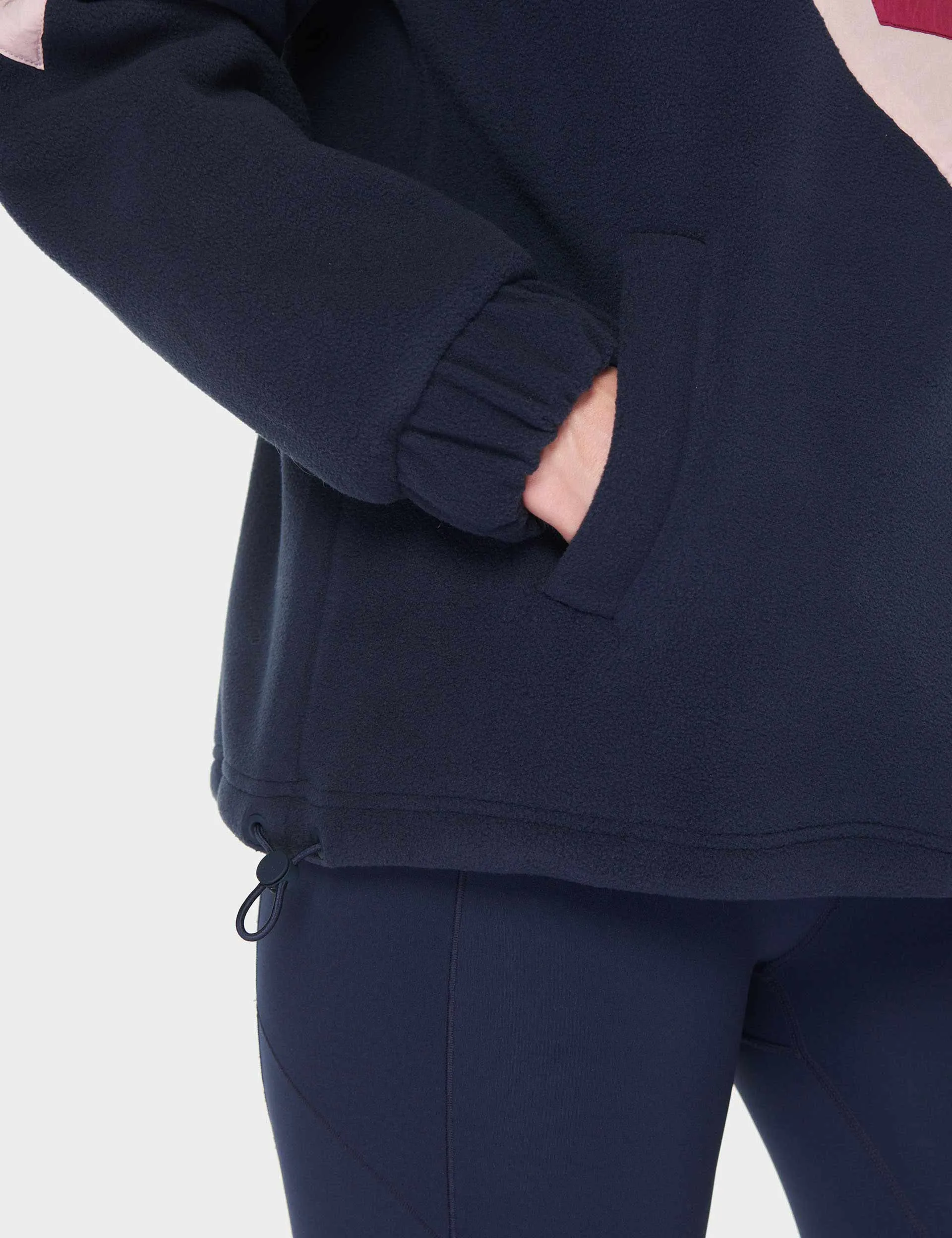 Orbit Fleece Half Zip - Navy Blue Colour Block