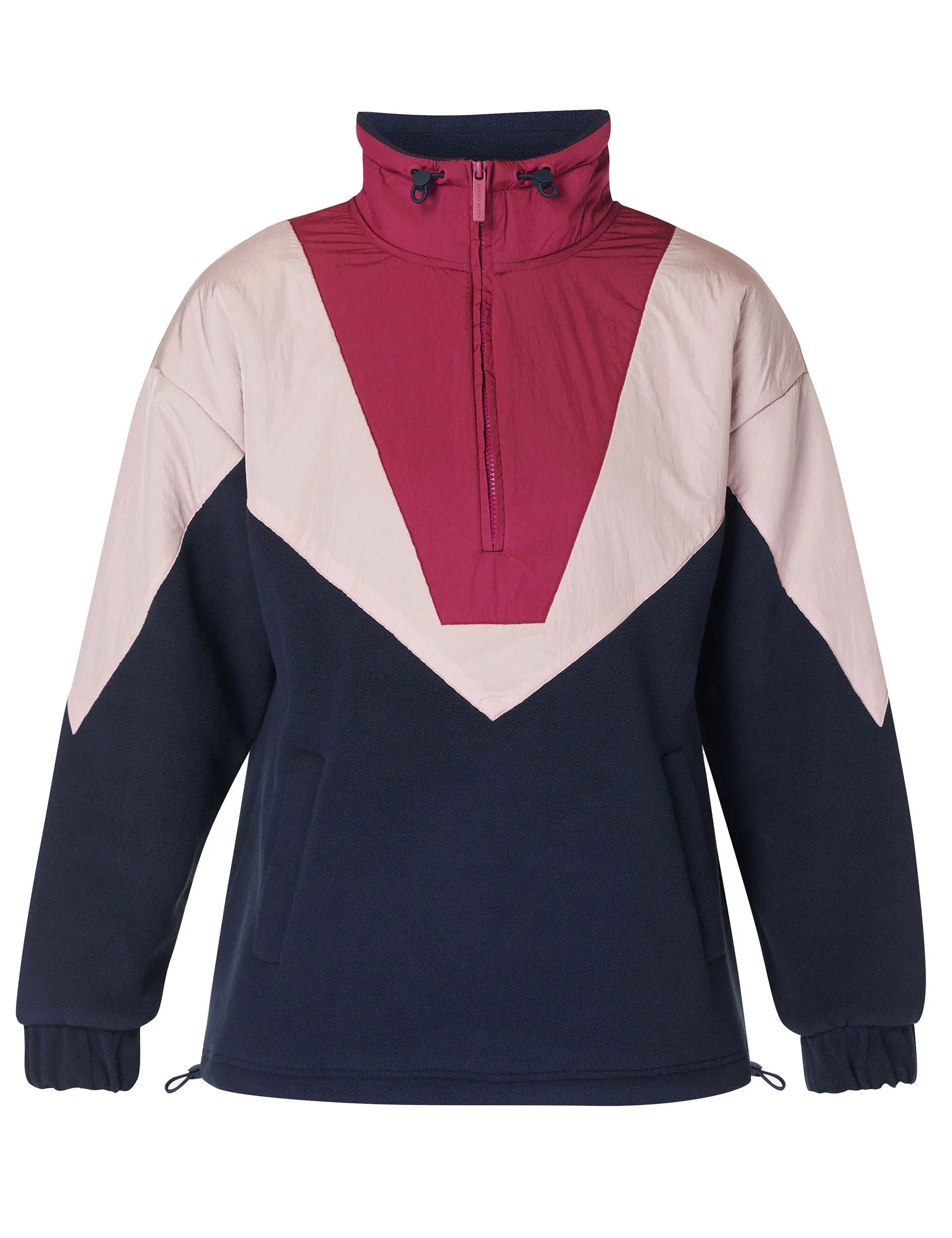 Orbit Fleece Half Zip - Navy Blue Colour Block