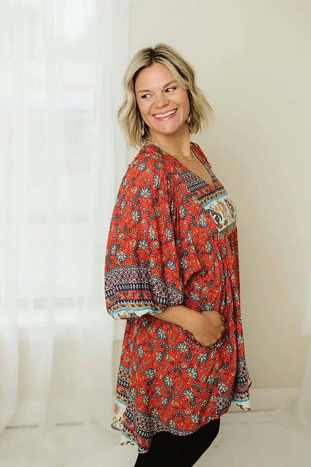 Placement Print Tunic