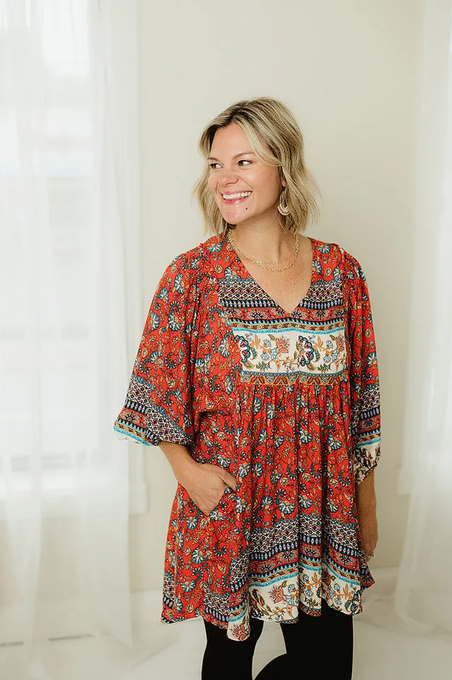 Placement Print Tunic