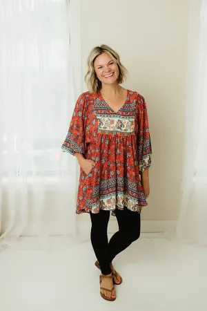 Placement Print Tunic