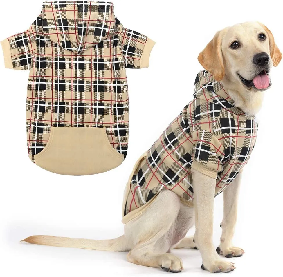 Plaid Dog Hoodie