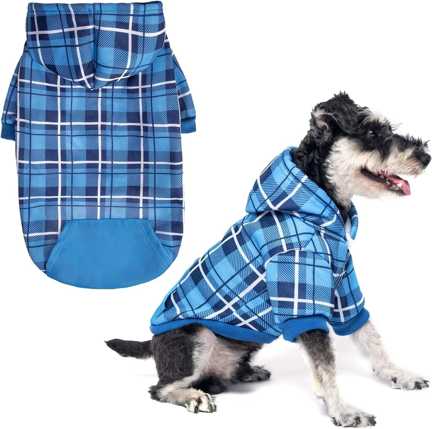 Plaid Dog Hoodie