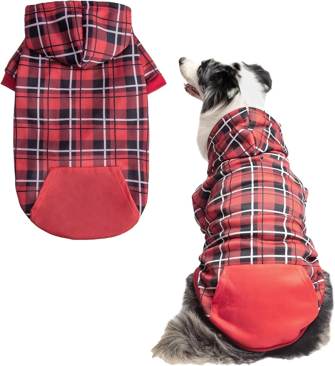 Plaid Dog Hoodie