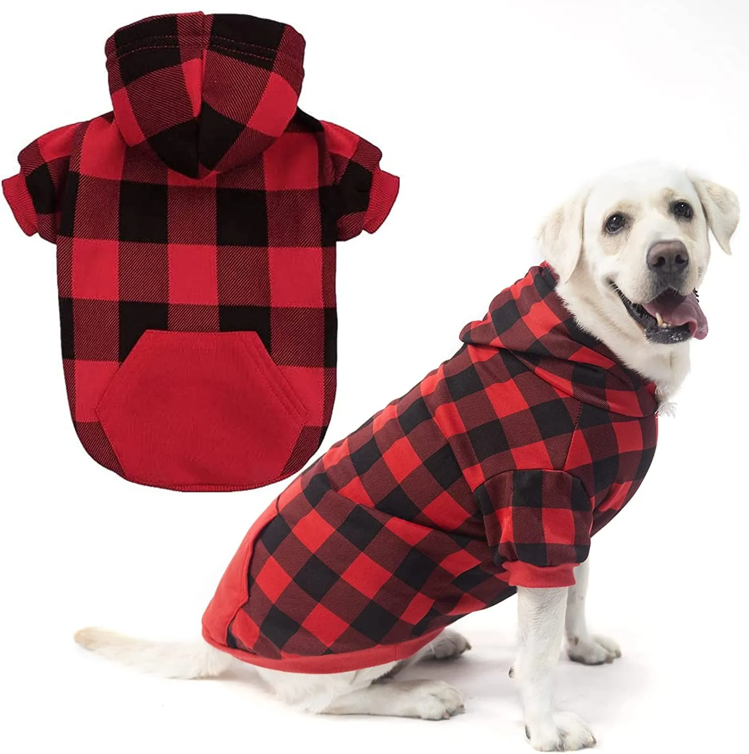 Plaid Dog Hoodie