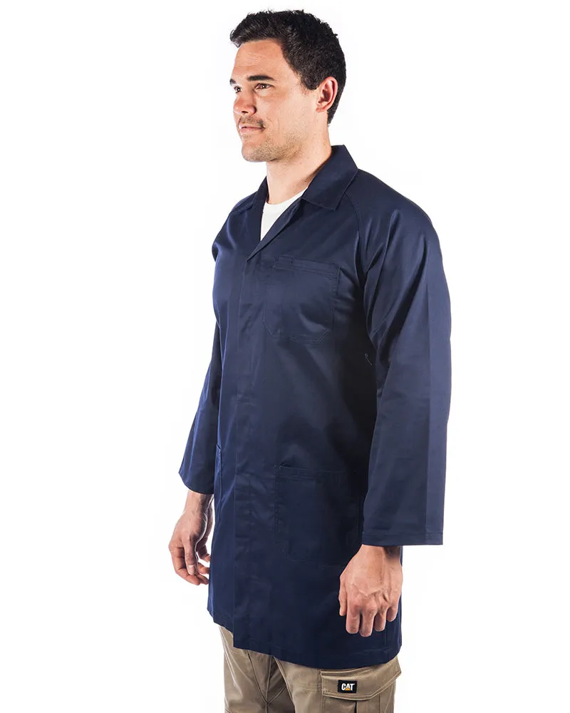 Polyester cotton dust coat (Lab Coat) - Navy