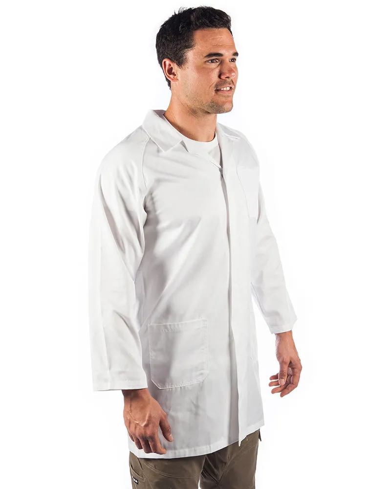 Polyester cotton dust coat (Lab Coat) - White