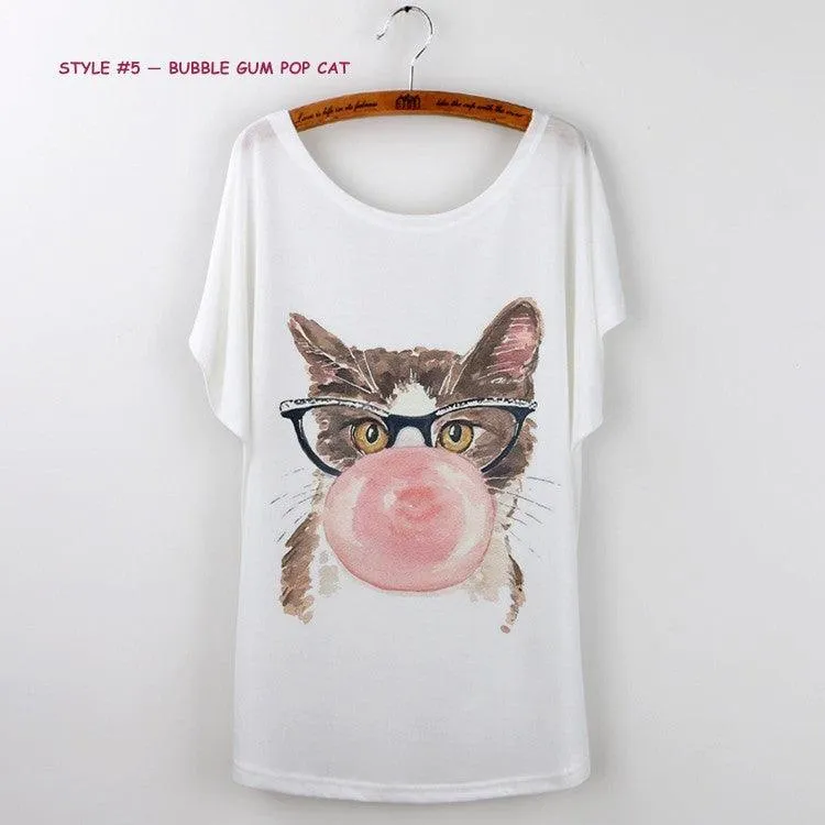 PURR..FECT CAT BATWING T-SHIRT