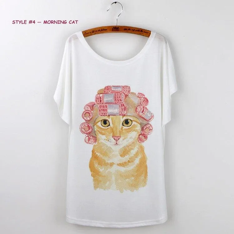 PURR..FECT CAT BATWING T-SHIRT