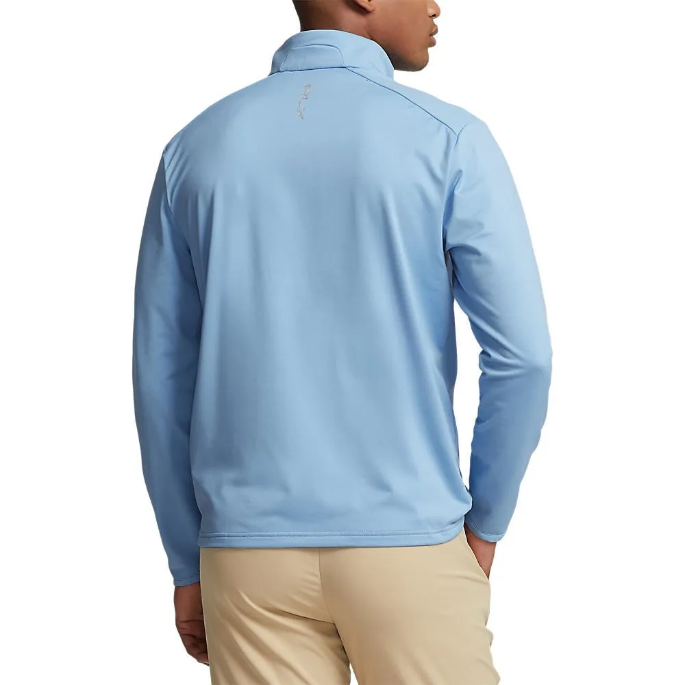 RLX Ralph Lauren Driver Luxury Jersey Pullover - Blue Lagoon