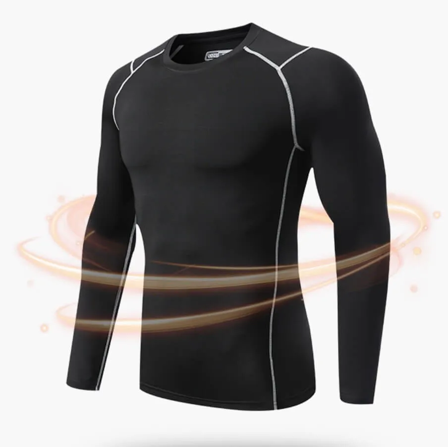 Thermal Compression Shirt Turtle Neck Top Athletic Set For Kids and Adults