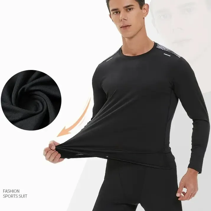 Thermal Compression Shirt Turtle Neck Top Athletic Set For Kids and Adults