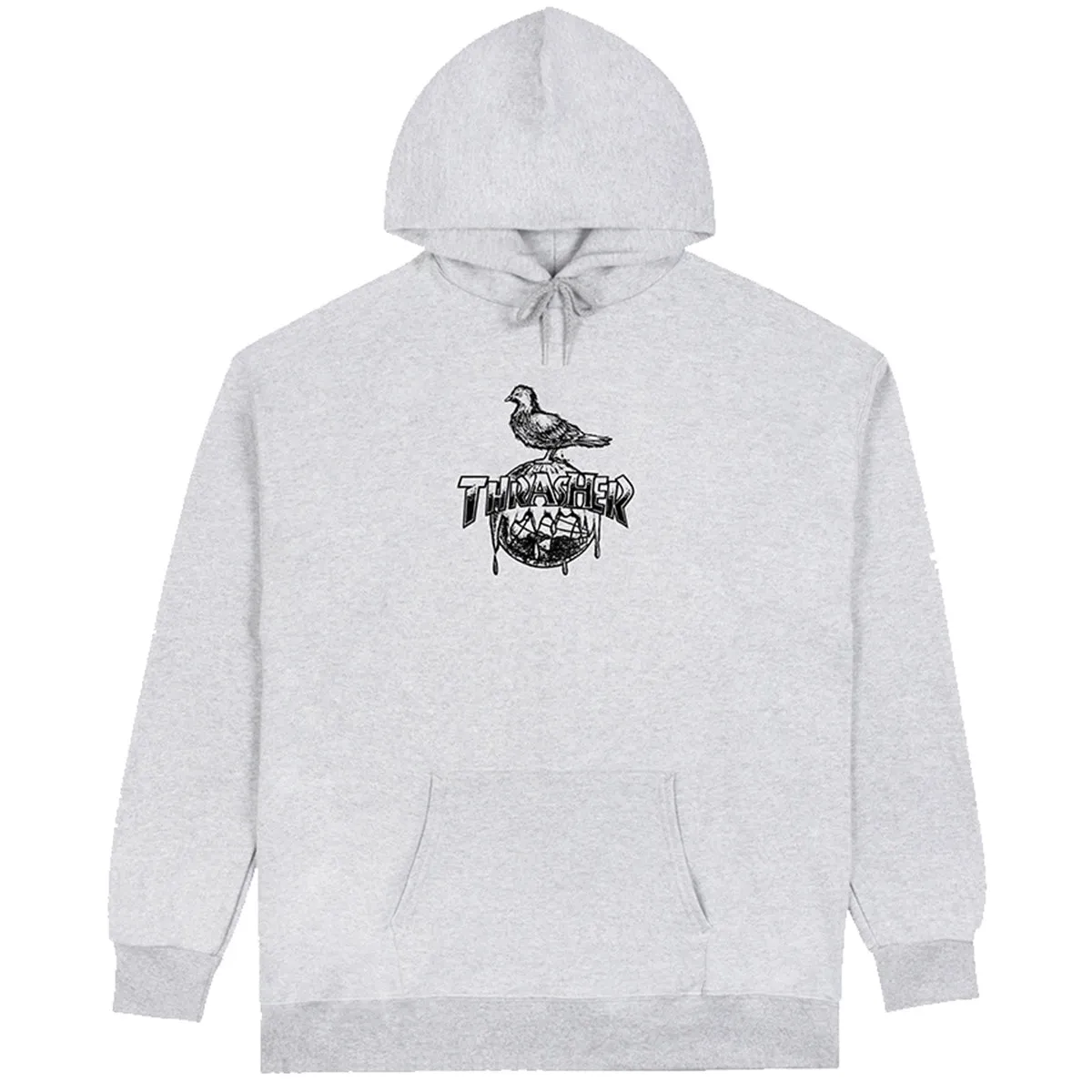 Thrasher - Anti Hero Cover The Earth Hoodie Ash Grey