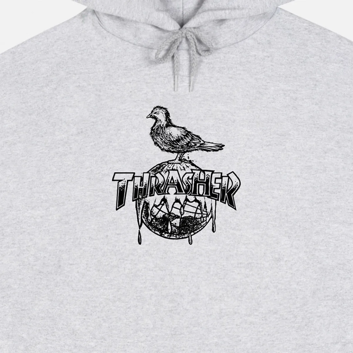 Thrasher - Anti Hero Cover The Earth Hoodie Ash Grey