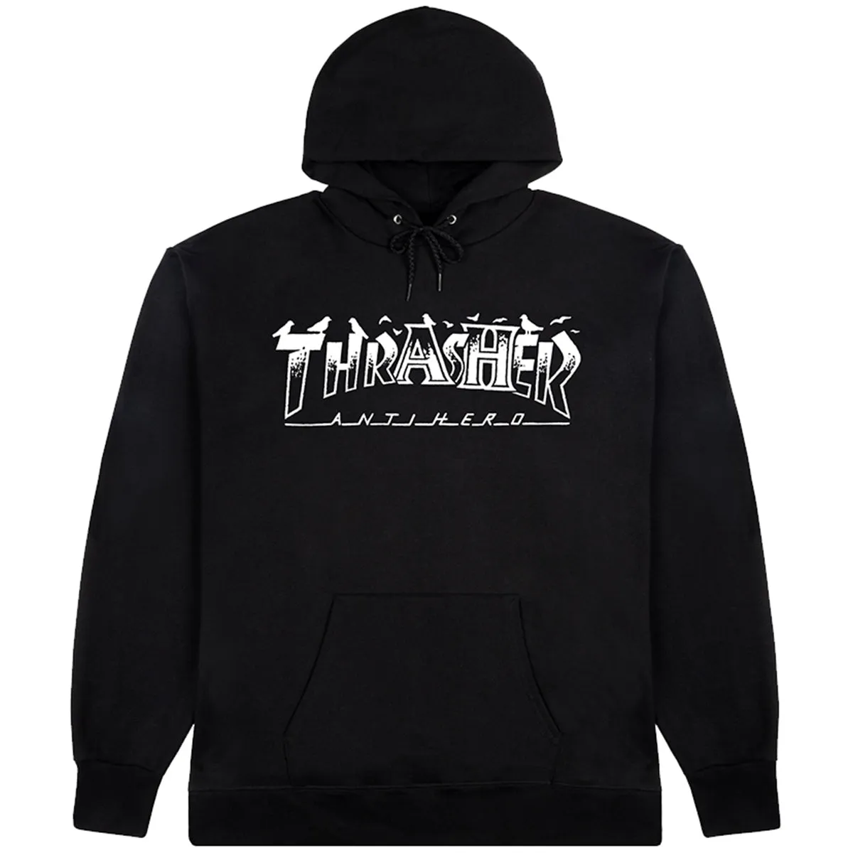 Thrasher - Anti Hero Pigeon Mag Hoodie Black