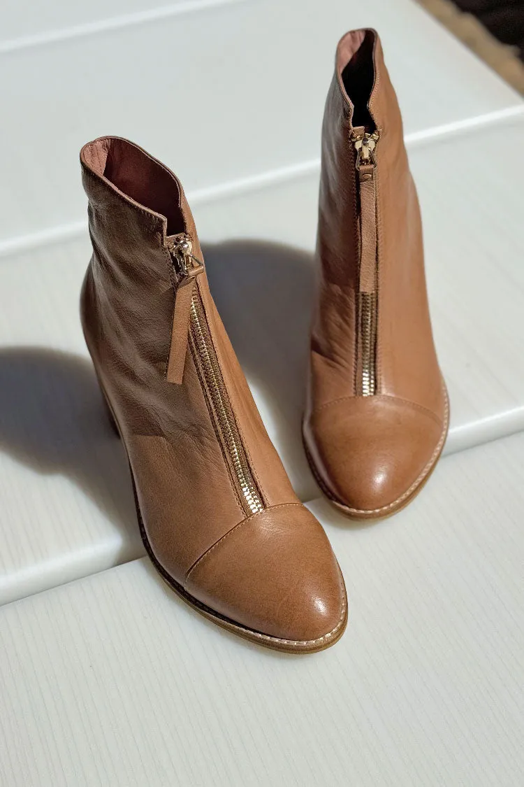 Tusly Soft Leather Ankle Boots