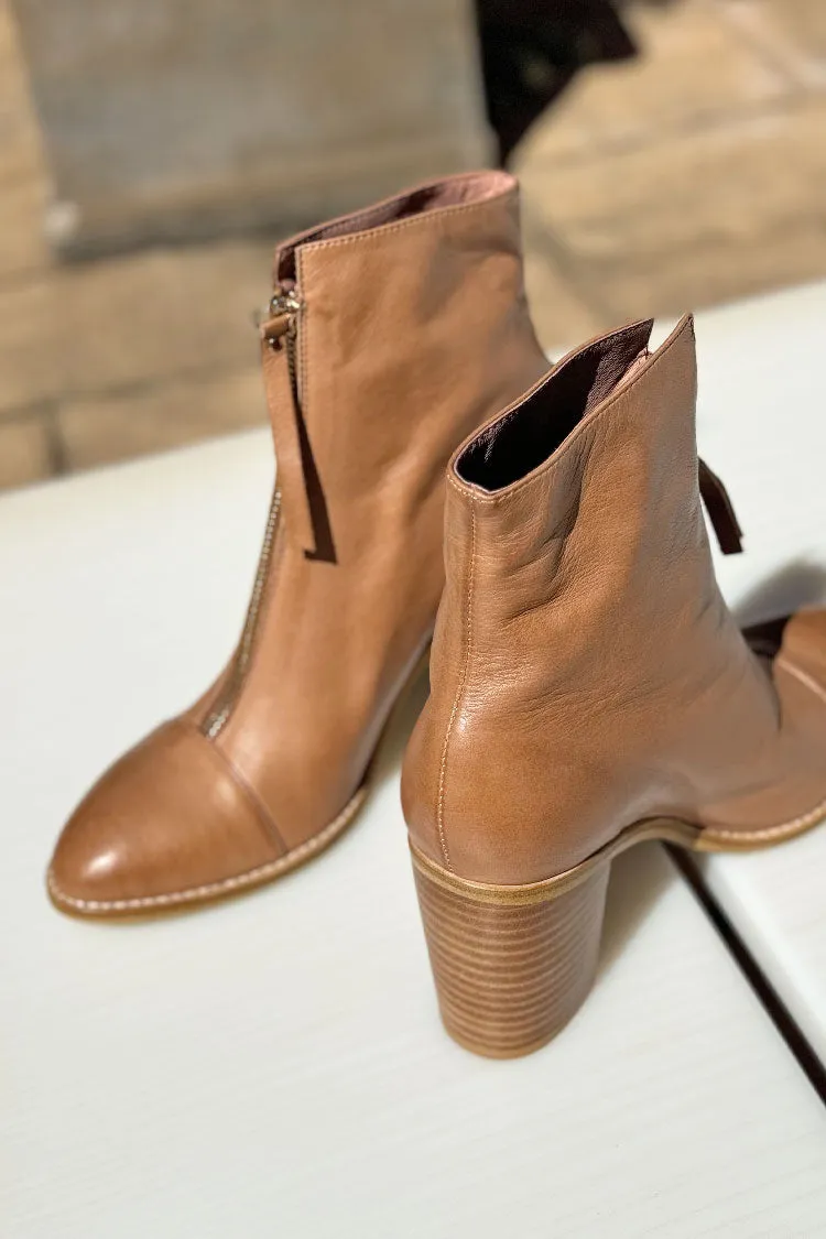 Tusly Soft Leather Ankle Boots