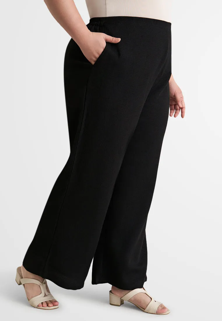 Wachiwi Tweed High Waisted Wide Leg Pants