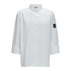 Winco UNF-6WM Tapered Chef Men's Jacket, White, Medium