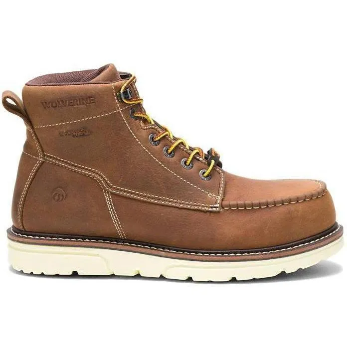 Wolverine Men's I-90 Durashock 6" Soft Toe WP Wedge Work Boot- Tan - W200051