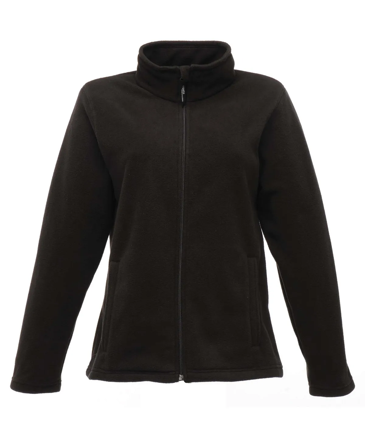 Womens full-zip microfleece | Black