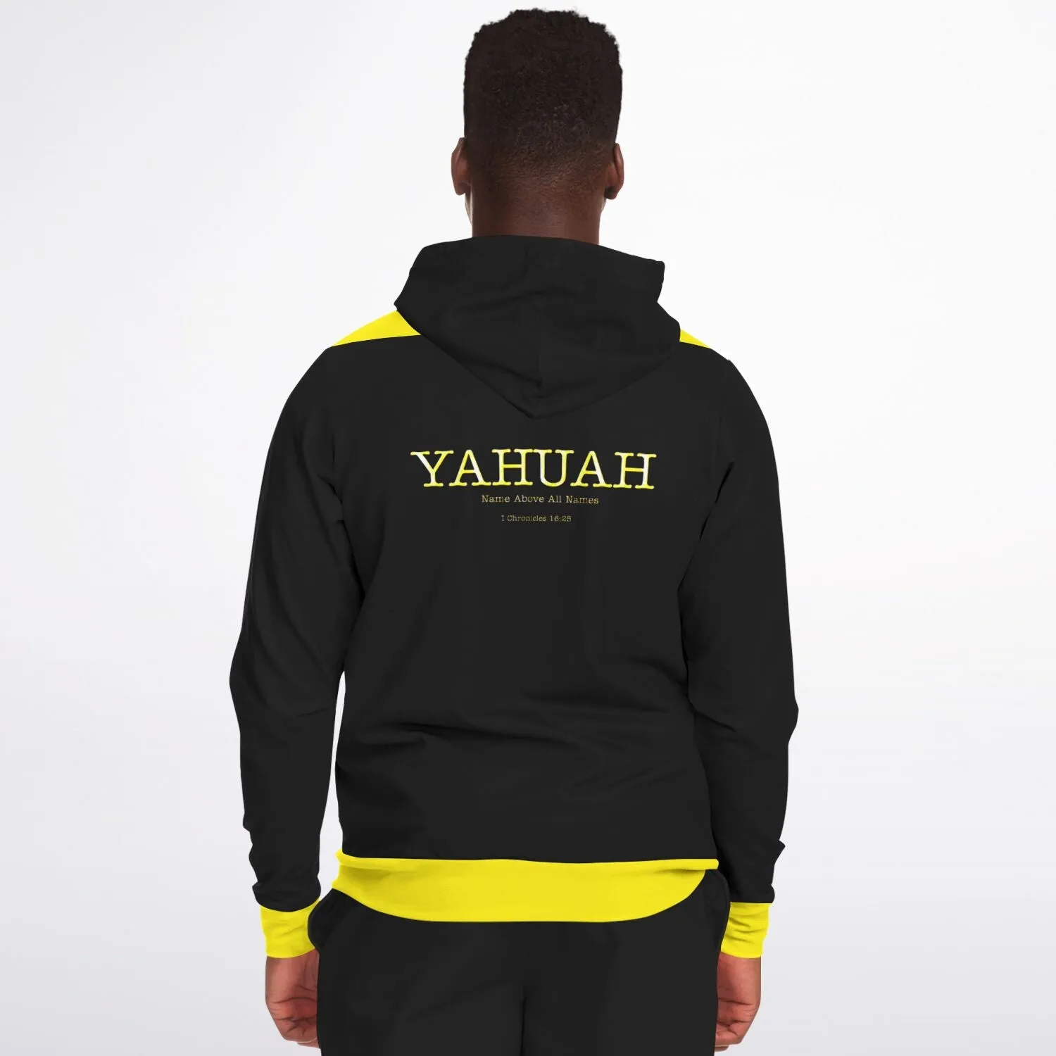 Yahuah-Name Above All Names 02-02 Designer Fashion Triblend Unisex Full Zip Hoodie